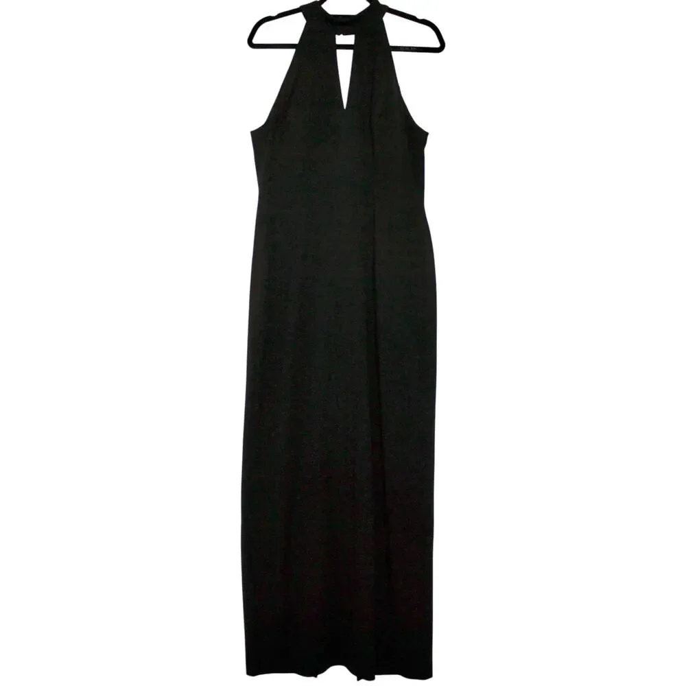 Calvin Klein Womens Keyhole Mock Neck Gown Dress Size 12